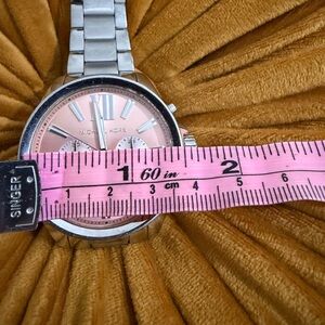 Michael Kors Silver Watch with Pink Dial